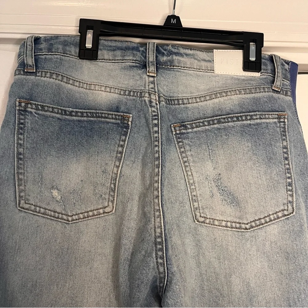Pistola Jeans Womens Sz 29 Nico Racer Walk The Line High Rise Ankle Distressed - Picture 7 of 13